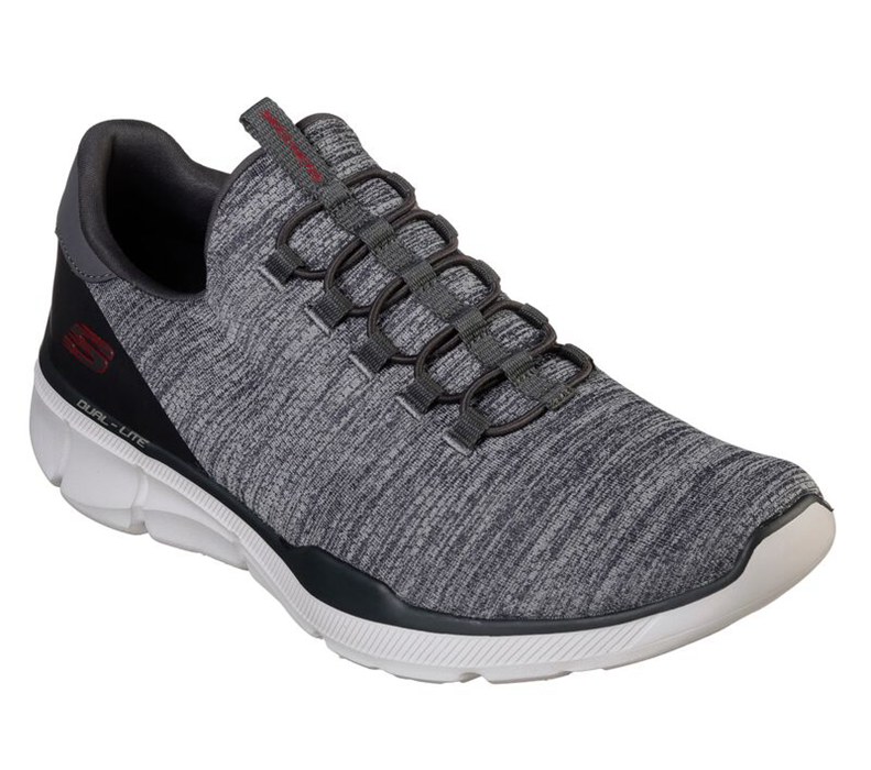 Skechers Relaxed Fit: Equalizer 3.0 - Emrick - Mens Slip On Shoes Deep Grey [AU-PJ4088]